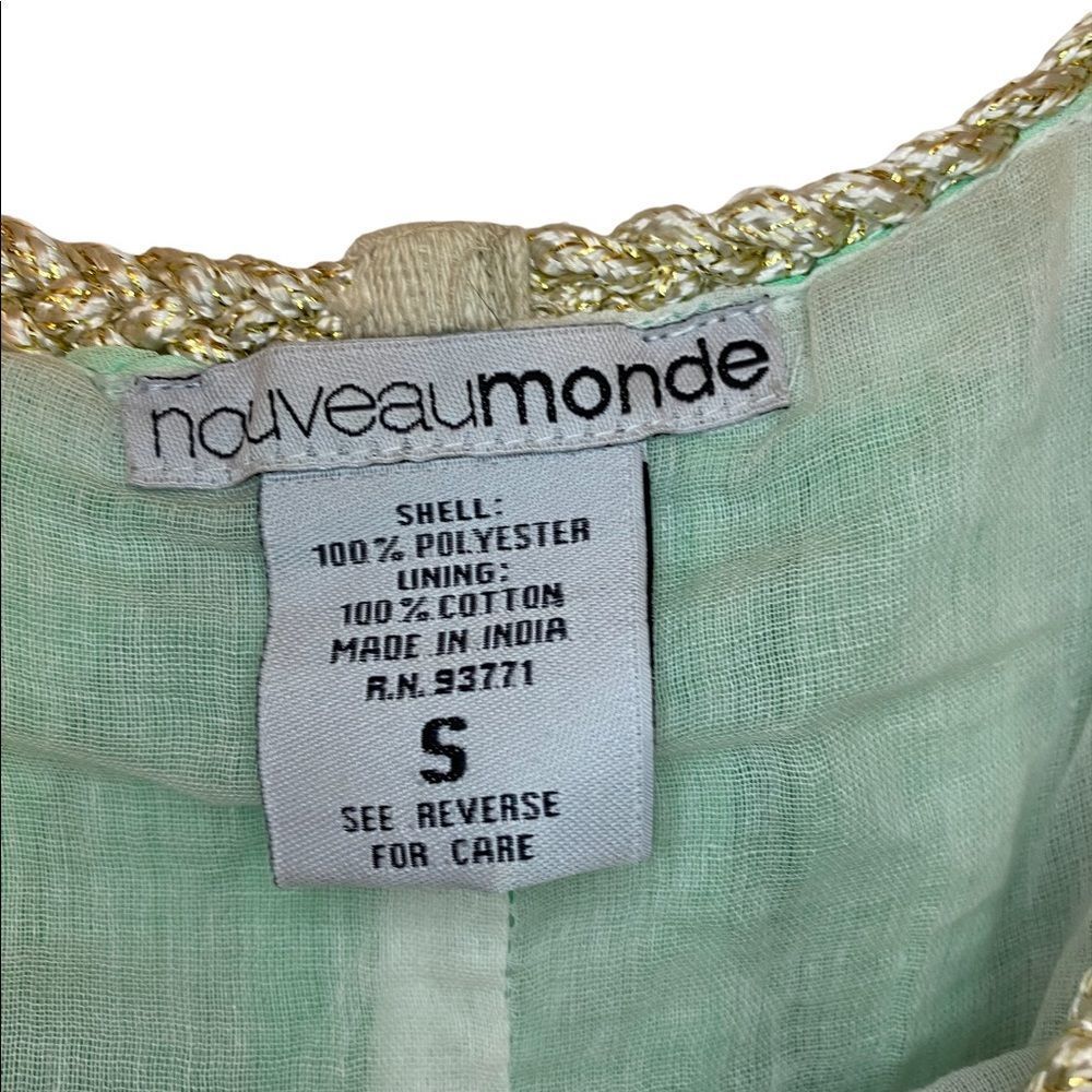 Tye Dye Blue/ Green with White Summer Dress Size S Small - Picture 2 of 7